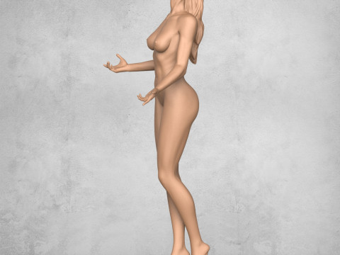 Sexy Woman Statue Modèles 3D en vedette
