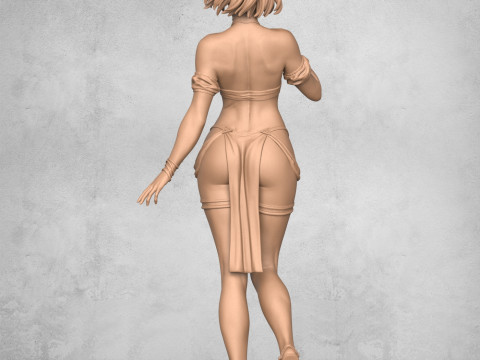 Young Beautiful Woman Modelo de Impressão 3D