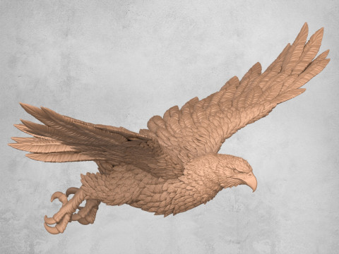飞鹰雕像 3D 打印模型