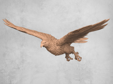 飞鹰雕像 3D 打印模型