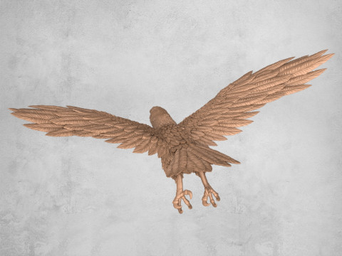 飞鹰雕像 3D 打印模型