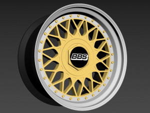 BBS RM custom wheel Modelo 3D