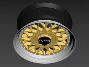BBS RM custom wheel Modelo 3D