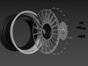 ALPINA Custom wheel 3Dモデル