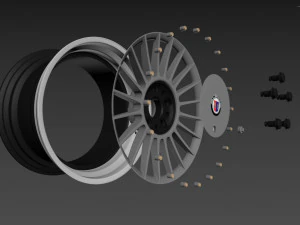 ALPINA Custom wheel 3D Model
