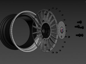 ALPINA Custom wheel 3Dモデル