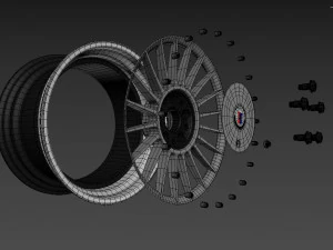 ALPINA Custom wheel 3D Model