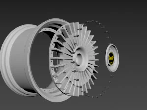 Work Emitz Wheels version 1 wheel 3D Model
