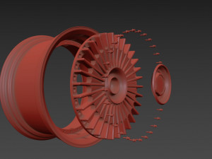 Work Emitz Wheels version 1 wheel 3D Модель