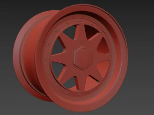 Zender Star wheels 3D Model