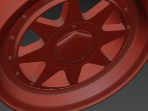 Zender Star wheels 3D Model