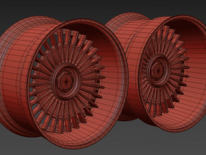 Work Emitz Wheels version 2 wheel 3D Model
