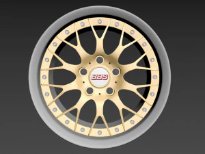 BBS 42 STYLE wheels 3D Model