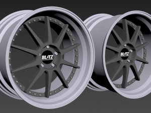 BLITZ TEHNOSPEED Z1 custom wheel Modello 3D