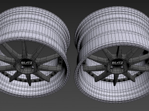 BLITZ TEHNOSPEED Z1 custom wheel Modello 3D