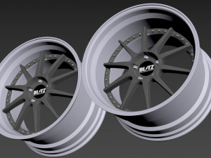 BLITZ TEHNOSPEED Z1 custom wheel Modello 3D