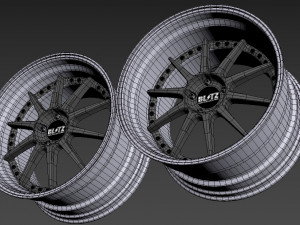 BLITZ TEHNOSPEED Z1 custom wheel Modello 3D