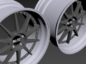 BLITZ TEHNOSPEED Z1 custom wheel Modello 3D