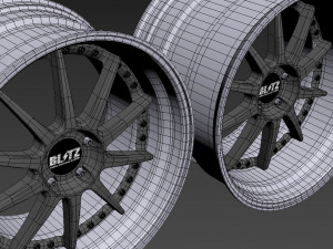 BLITZ TEHNOSPEED Z1 custom wheel Modello 3D