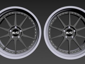 BLITZ TEHNOSPEED Z1 custom wheel Modello 3D