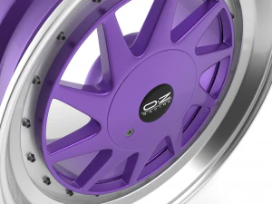 OZ Turbo custom wheel 3D Model