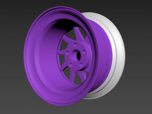 OZ Turbo custom wheel 3D Model