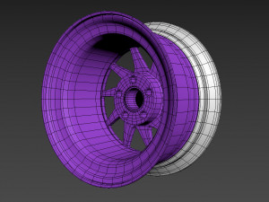 OZ Turbo custom wheel 3D Model