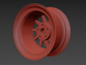 OZ Turbo custom wheel 3D Model