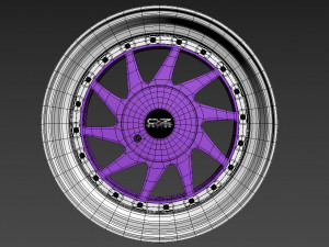 OZ Turbo custom wheel 3D Model
