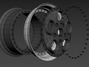 Autostrada monza custom wheel 3D Model