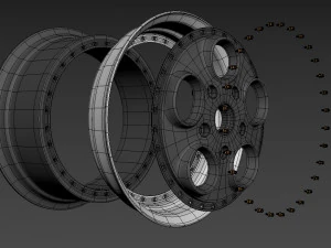 Autostrada monza custom wheel 3D Model