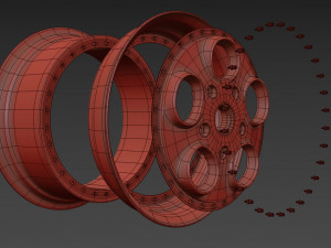 Autostrada monza custom wheel 3D Model
