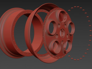Autostrada monza custom wheel 3D Model