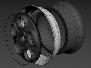 Autostrada monza custom wheel 3D Model