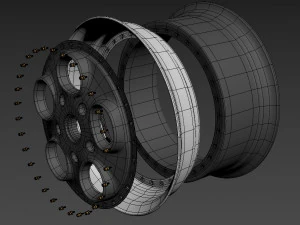 Autostrada monza custom wheel 3D Model