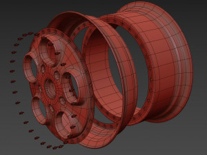 Autostrada monza custom wheel 3D Model