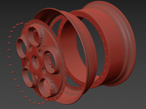 Autostrada monza custom wheel 3D Model