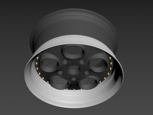 Autostrada monza custom wheel 3D Model