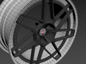 HRE RS309 wheel 3D Model
