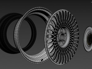 SEVENK FORGED KADI Wheel 3Dモデル