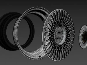 SEVENK FORGED KADI Wheel 3D Model