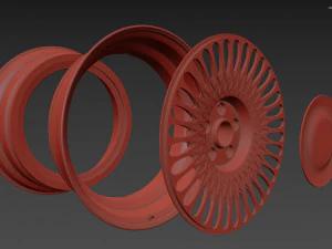 SEVENK FORGED KADI Wheel 3D Model