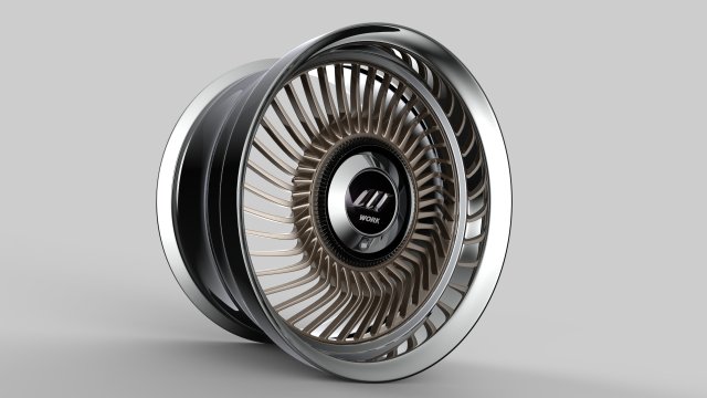 Work Carving 40 custom wheel 3D मॉडल .c4d .max .obj .3ds .fbx .stl .blend 