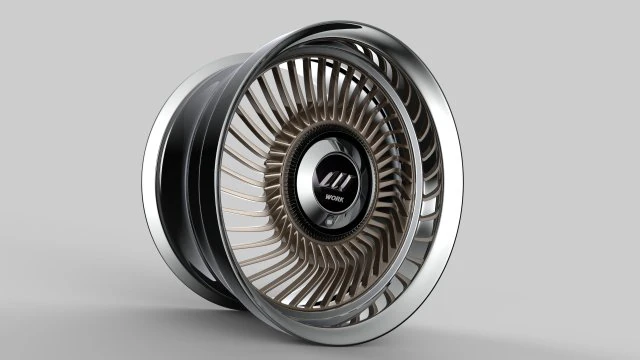 Work Carving 40 custom wheel 3D Model .c4d .max .obj .3ds .fbx .stl .blend 