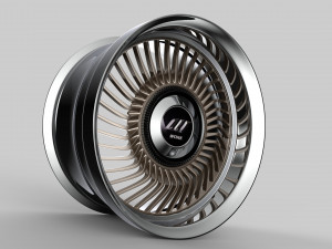 Work Carving 40 custom wheel 3D 모델