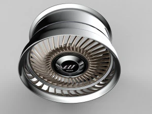 Work Carving 40 custom wheel 3D Model