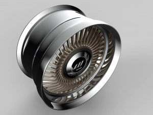 Work Carving 40 custom wheel 3D Model