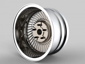 Work Carving 40 custom wheel 3D Model