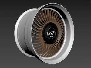 Work Carving 40 custom wheel 3D Model