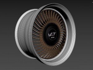 Work Carving 40 custom wheel 3D मॉडल